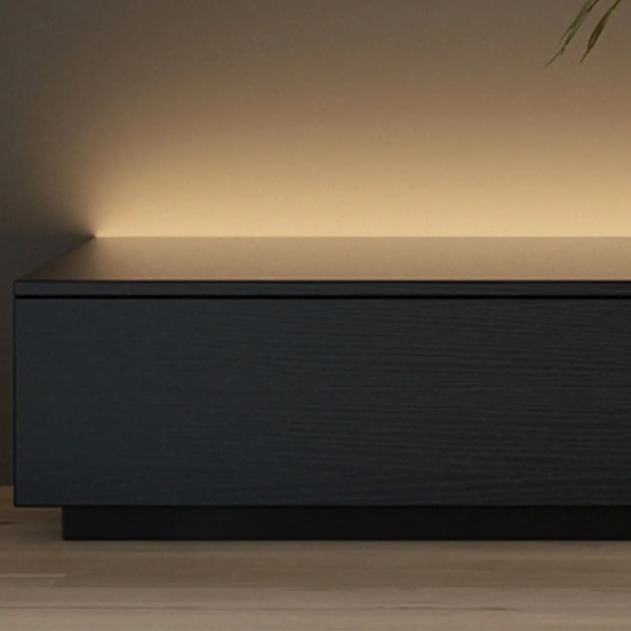 Minimalist Black Long Rectangular TV Stand with 4 Drawers Image - 8 | homeyfad