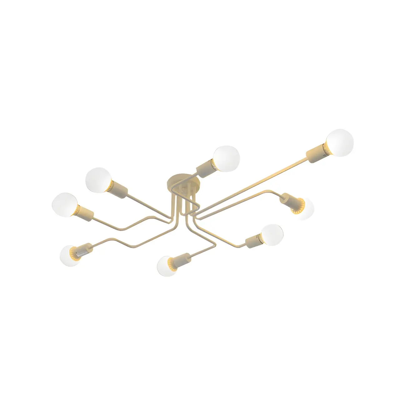 Vintage Industrial Semi Flush Ceiling Light for Dining Room Image - 7 | homeyfad