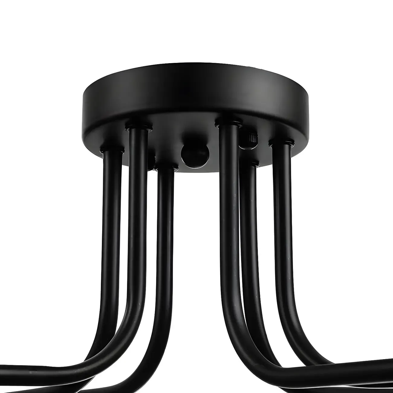 Vintage Industrial Semi Flush Ceiling Light for Dining Room Image - 16