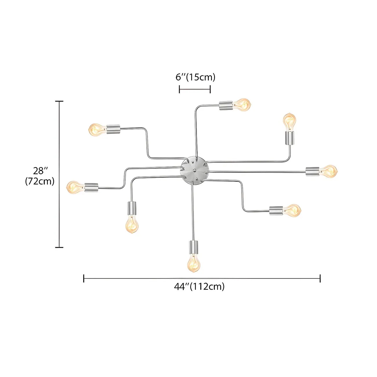 Vintage Industrial Semi Flush Ceiling Light for Dining Room Image - 36 | homeyfad
