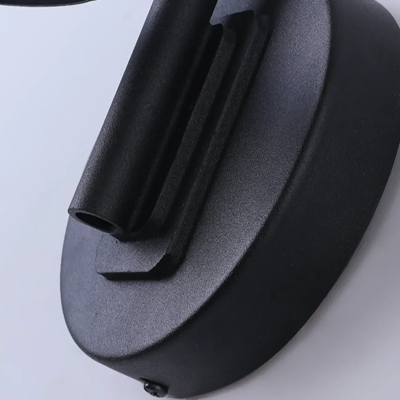 Modern Black Metal Cone Glass Outdoor Wall Light Image - 11