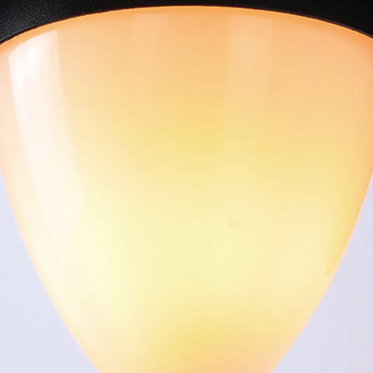 Modern Black Metal Cone Glass Outdoor Wall Light Image - 13