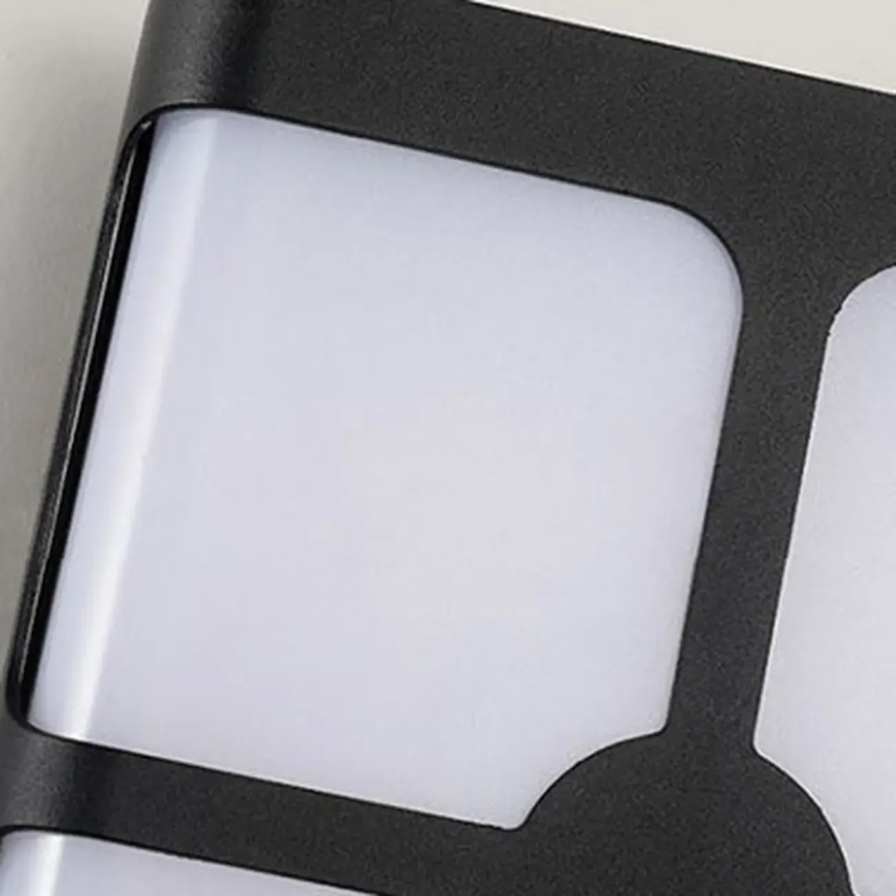 Modern Black Metal Outdoor Wall Sconce Image - 11