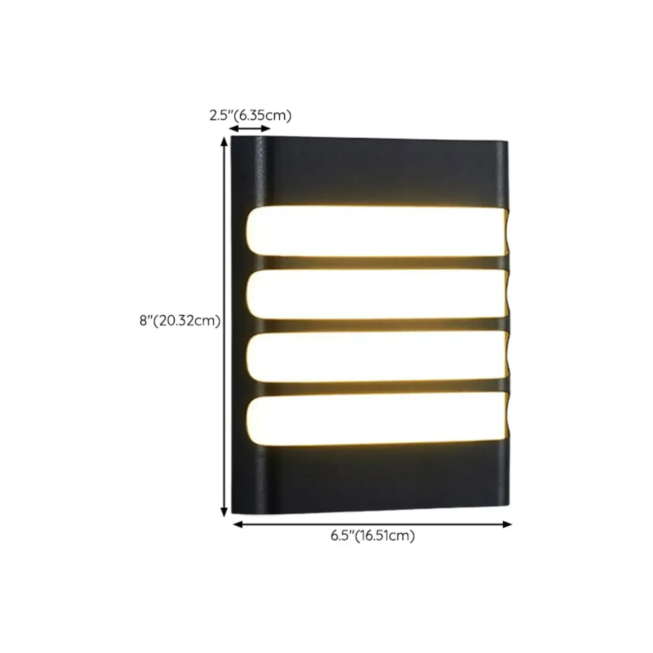 Modern Black Metal Outdoor Wall Sconce Image - 15