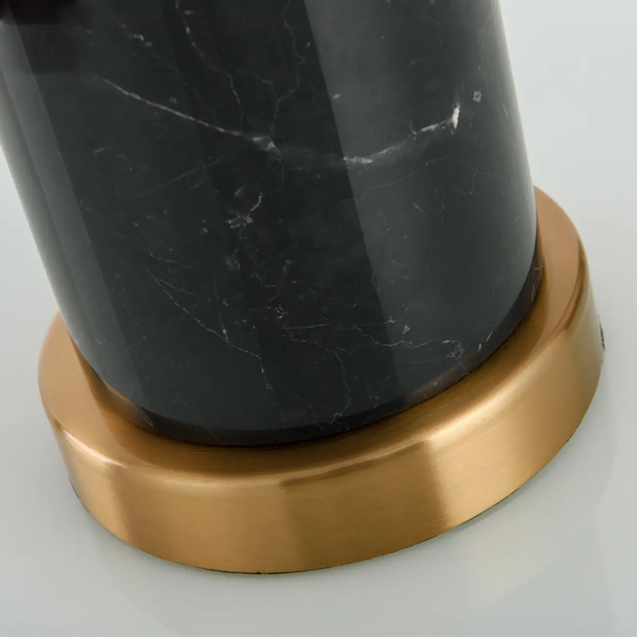 Modern Stone Table Lamp with Fabric Shade, LED Compatible Image - 11 | homeyfad