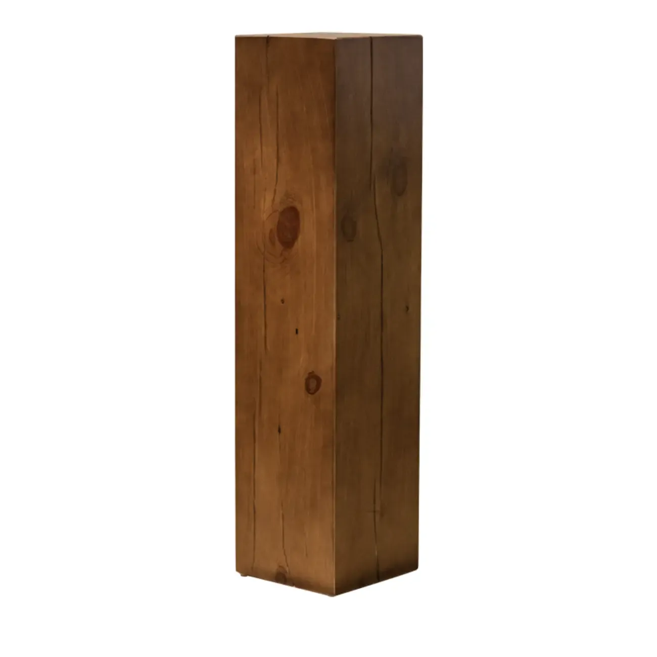 Modern Square Pine Wood Side Table for Living Room Image - 12