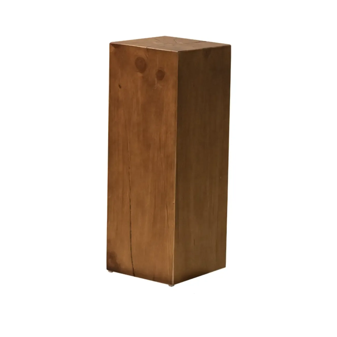 Modern Square Pine Wood Side Table for Living Room Image - 14