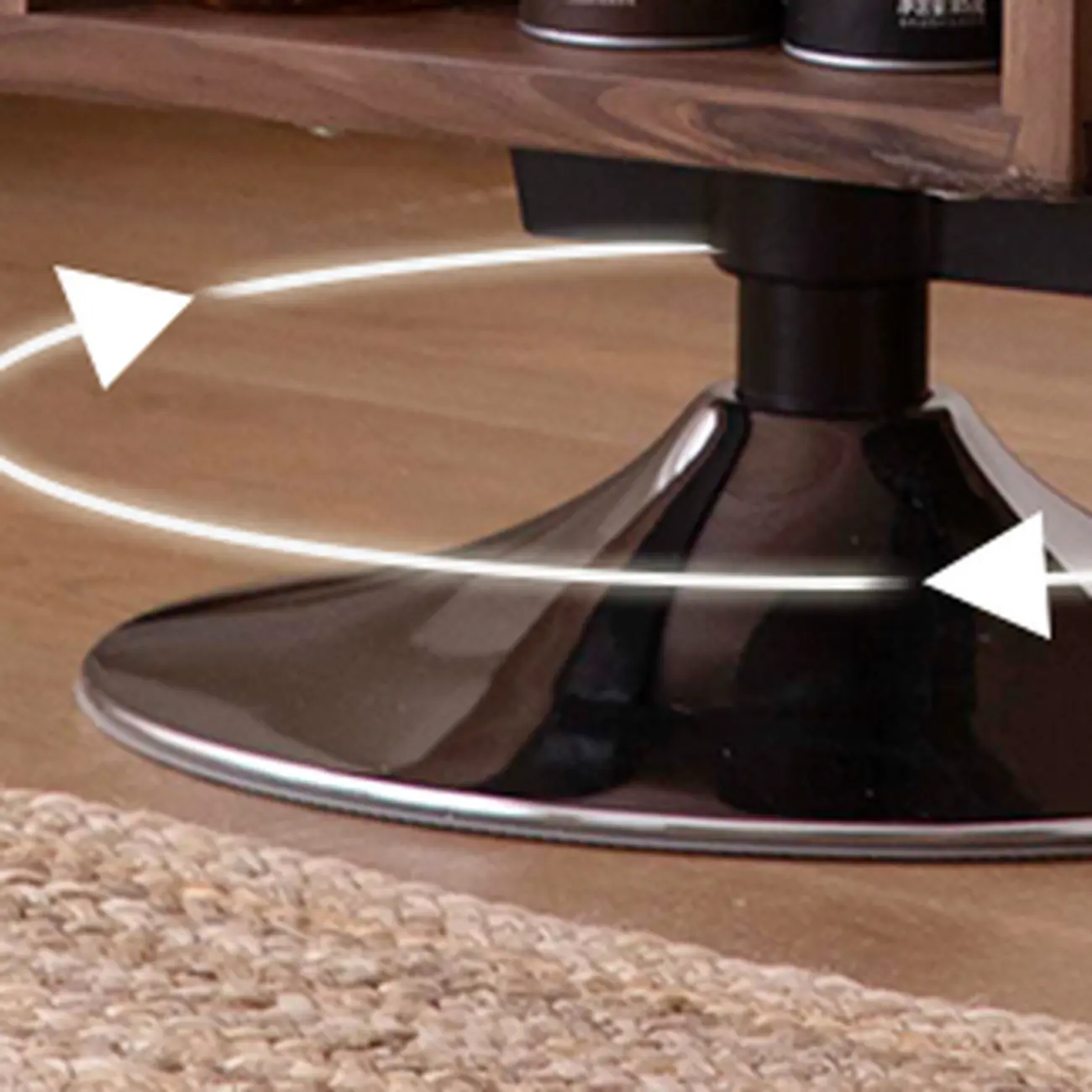 Timeless Rectangular Wooden 360° Rotating Side Table Image - 7 | homeyfad