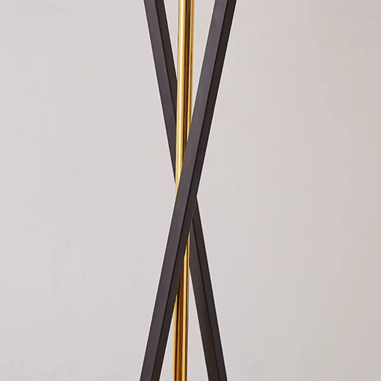 Modern Metal Black Floor Lamp with Drum Shade Image - 6