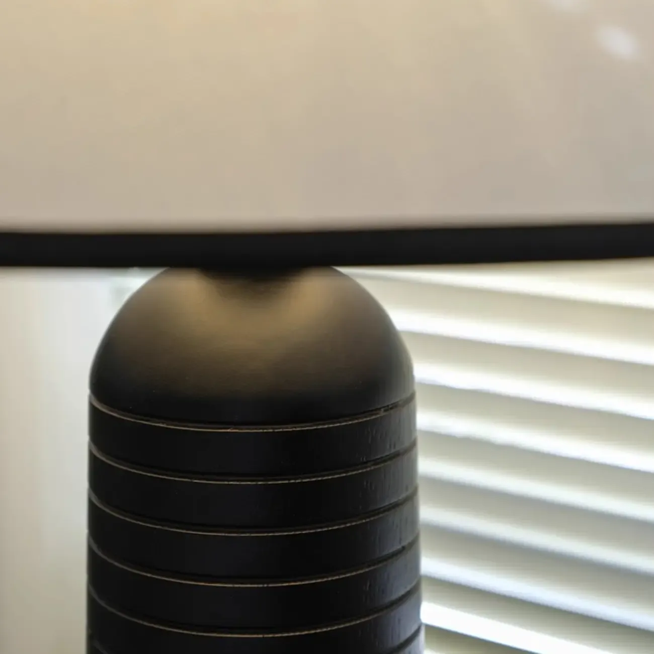 Wooden Cone Shade LED Desk Lamp, Modern Style Image - 4