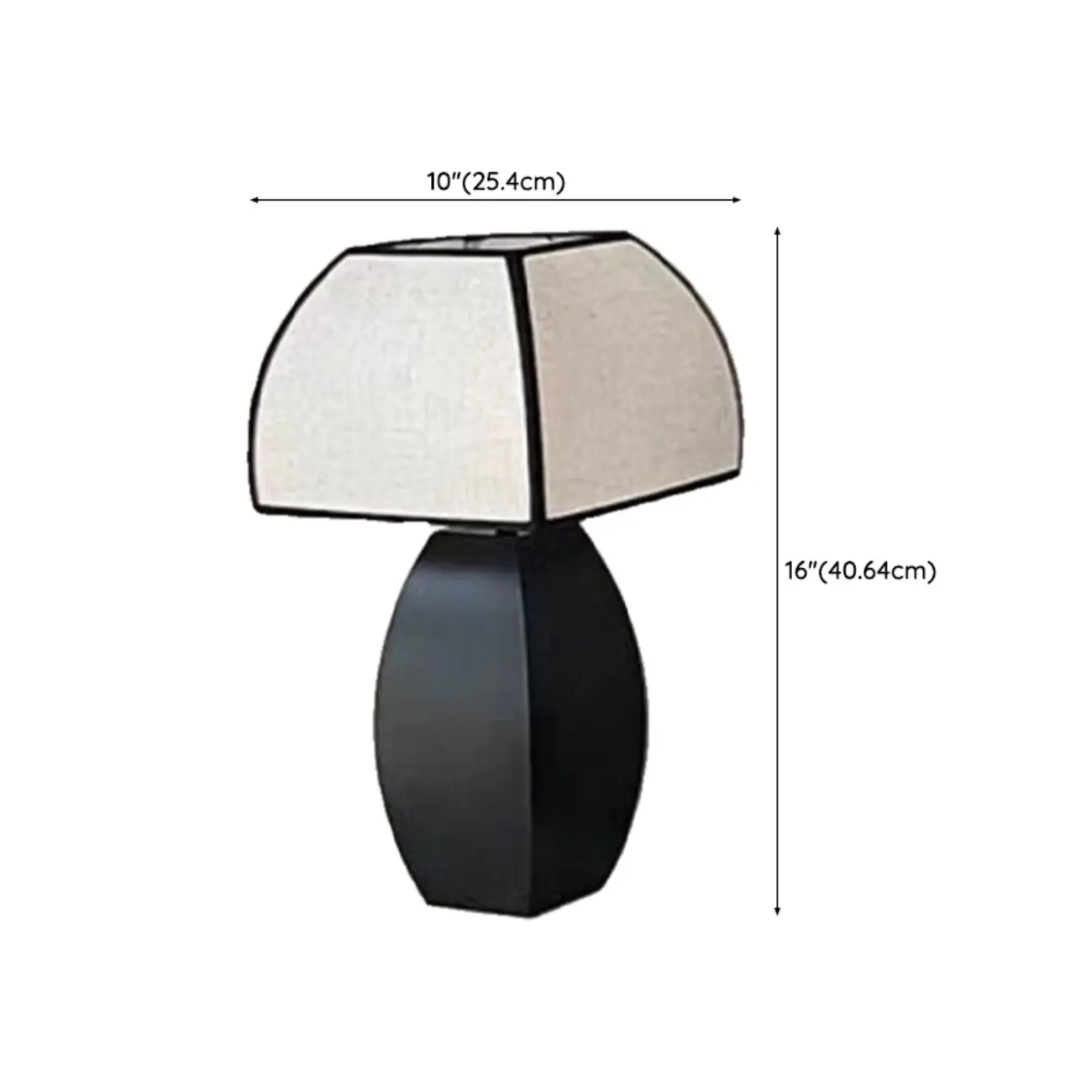 Modern Black Metal LED Table Lamp with Dome Shade #size | homeyfad