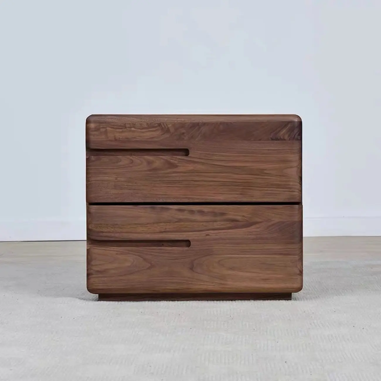 Nordic Minimalist Wood Storage Nightstand Image - 13 | homeyfad