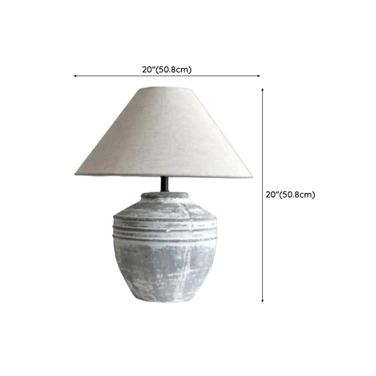 Modern Geometric Ceramic LED Desk Lamp with Fabric Shade Image - 19 | homeyfad
