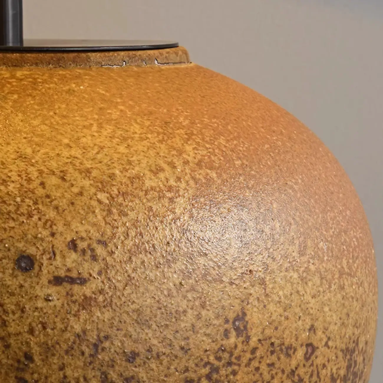 White Ceramic LED Table Lamp with Fabric Shade Image - 9