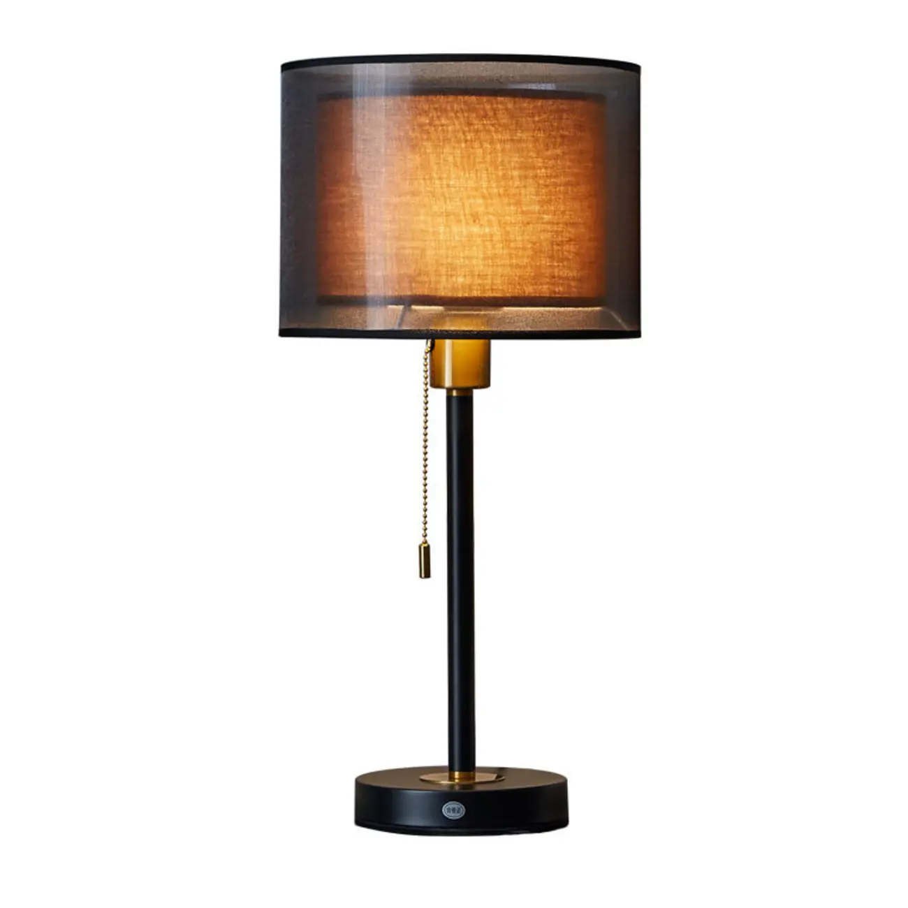 Modern Metal LED Table Lamp with Fabric Shade Image - 10 | homeyfad