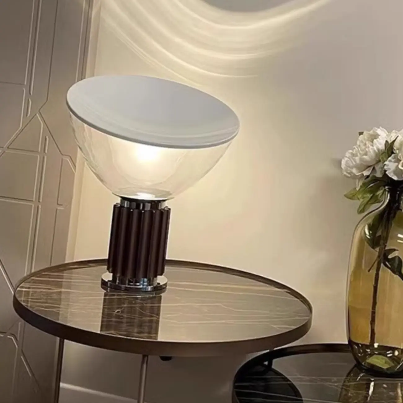 Modern Glass Dome Table Lamp with LED Options Image - 8 | homeyfad
