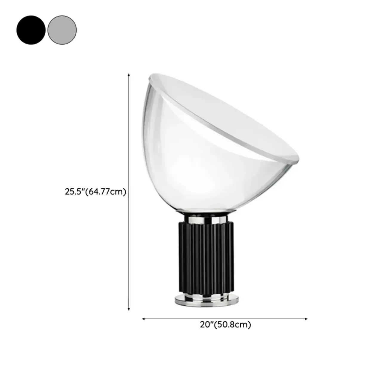 Modern Glass Dome Table Lamp with LED Options Image - 20