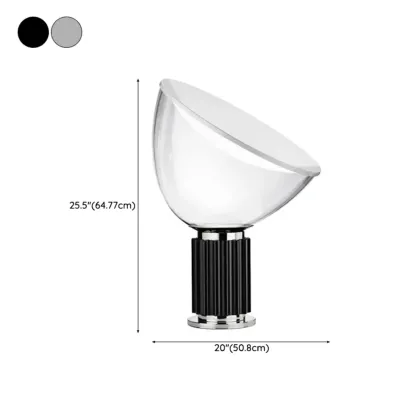 Modern Glass Dome Table Lamp with LED Options Image - 20