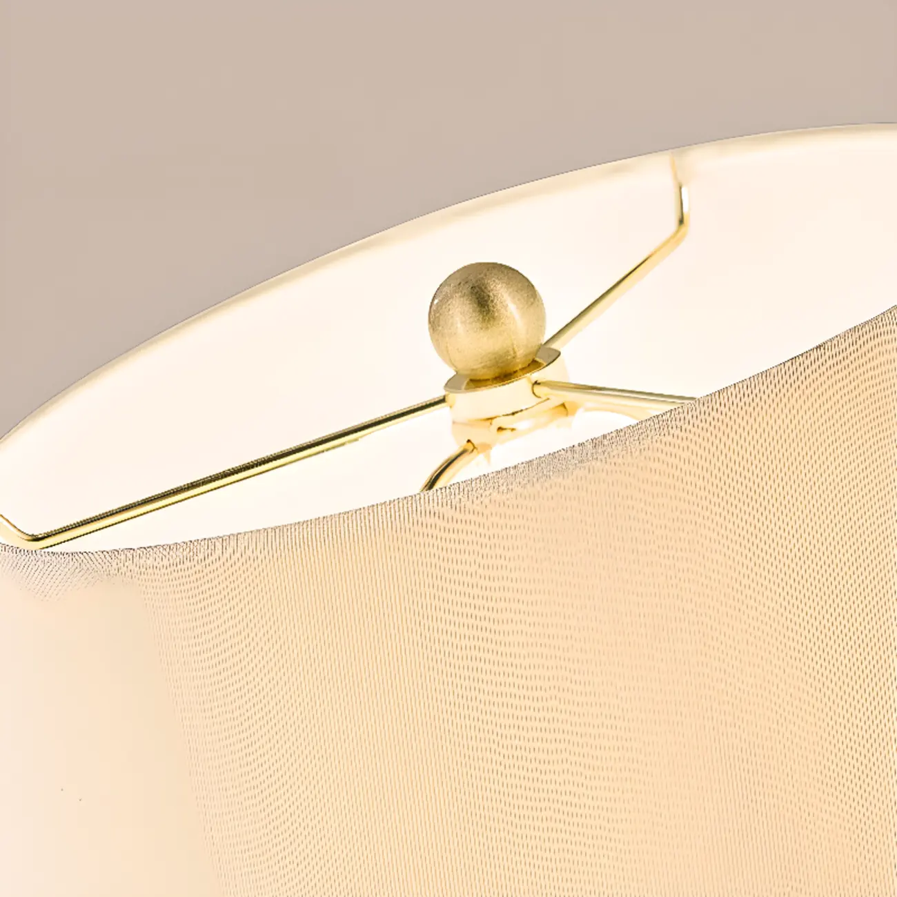 Elegant Ceramic Table Lamp with Geometric Fabric Shade Image - 11 | homeyfad