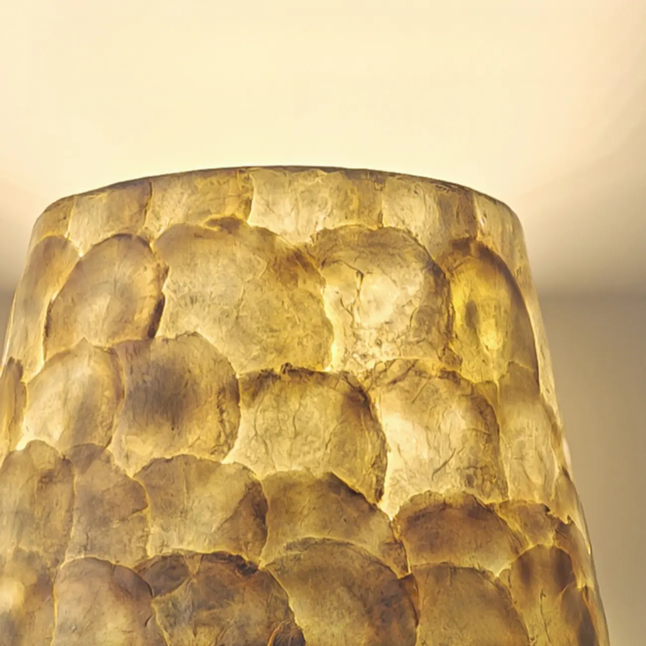 Modern Shell Table Lamp with Geometric Shade Image - 8 | homeyfad