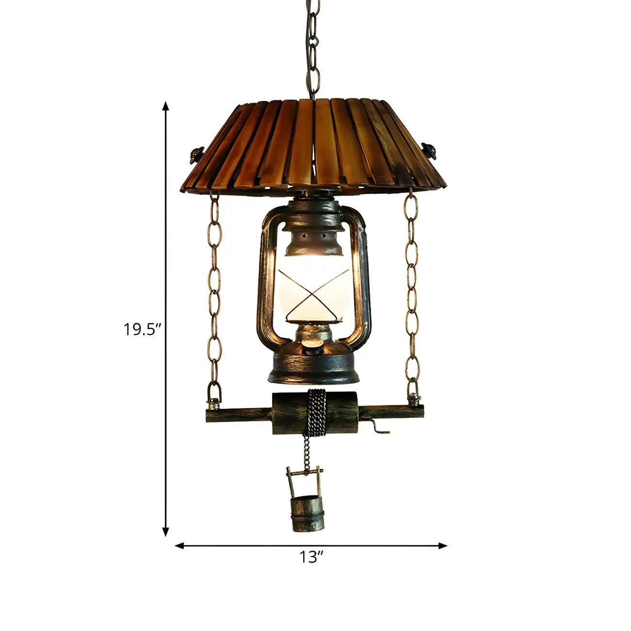 Rustic Brown Glass Pendant Light for Kitchen Island | homeyfad