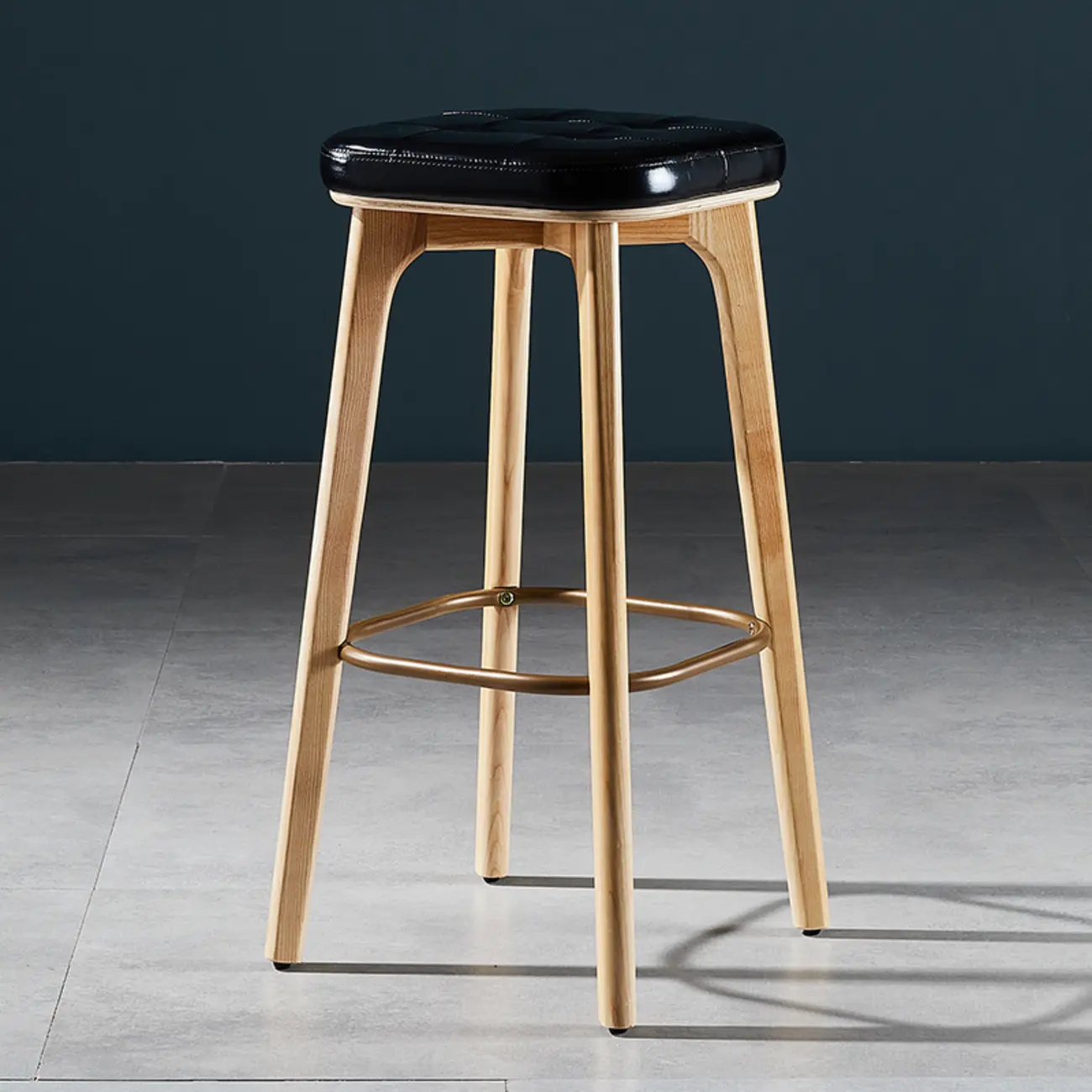 30 Inch Modern Leather Backless Bar Stools Image - 3 | homeyfad