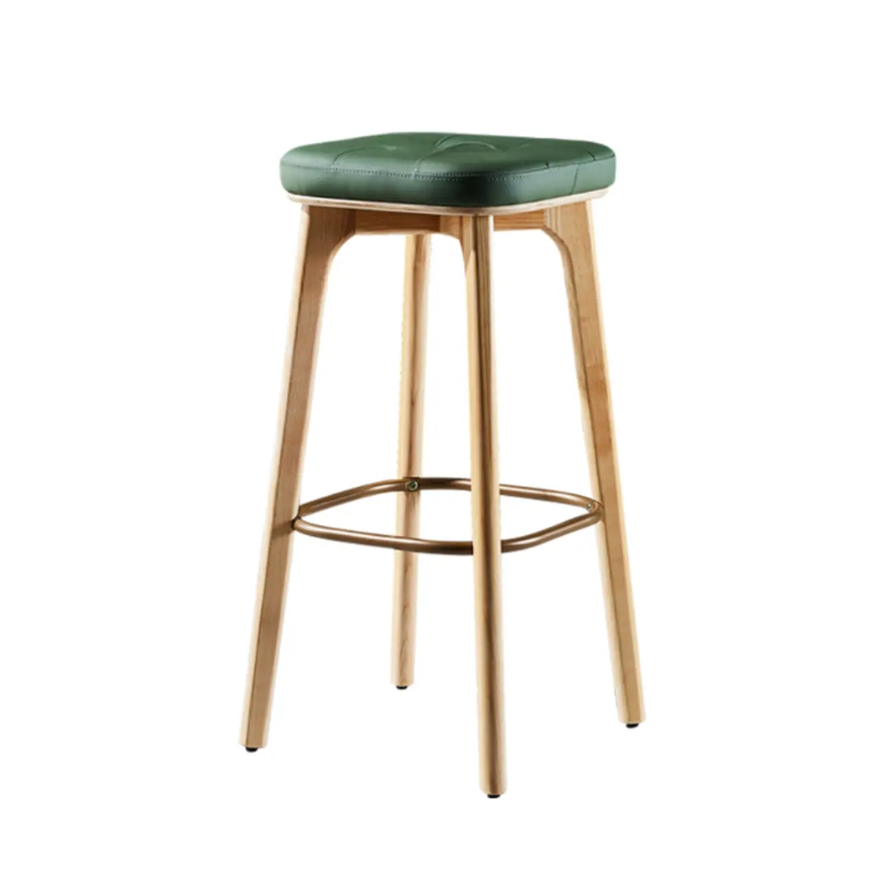 30 Inch Modern Leather Backless Bar Stools Image - 6 | homeyfad