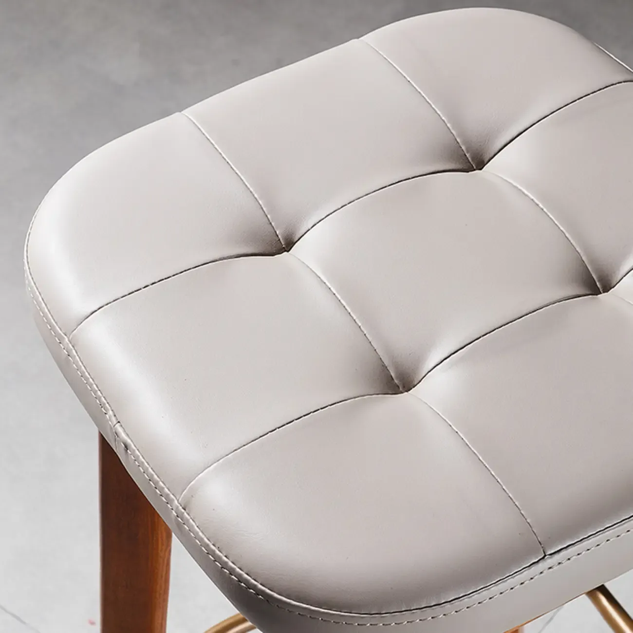 30 Inch Modern Leather Backless Bar Stools Image - 7