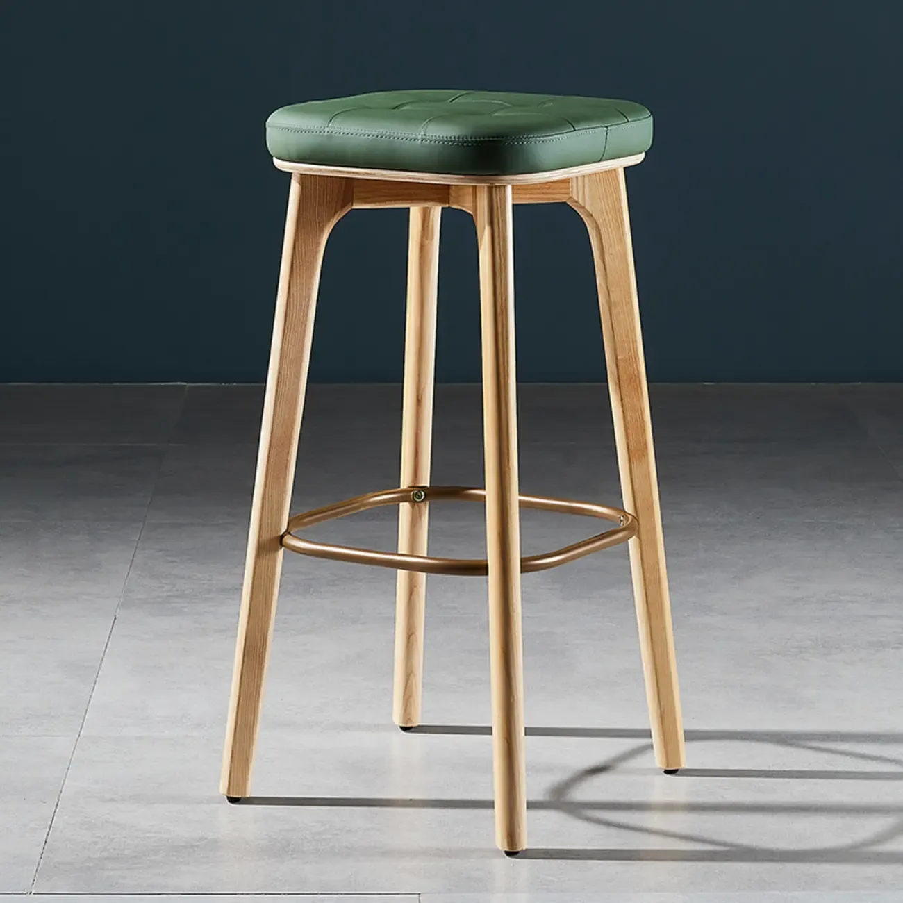 30 Inch Modern Leather Backless Bar Stools Image - 10