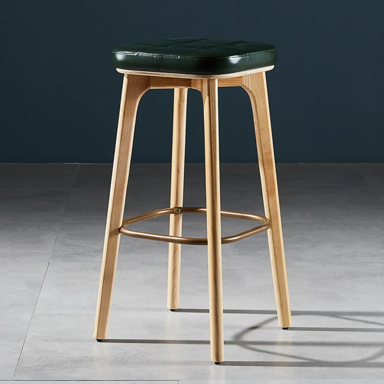 30 Inch Modern Leather Backless Bar Stools Image - 11