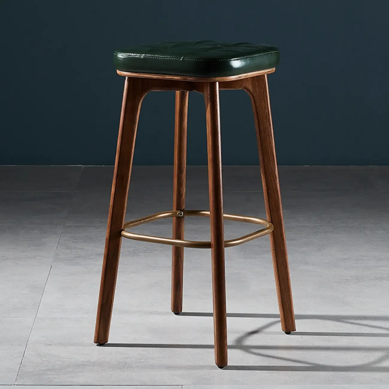 30 Inch Modern Leather Backless Bar Stools Image - 18