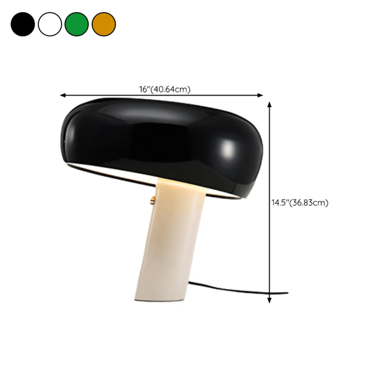 Modern Geometric Stone & Iron LED Table Lamp, Black Image - 13 | homeyfad