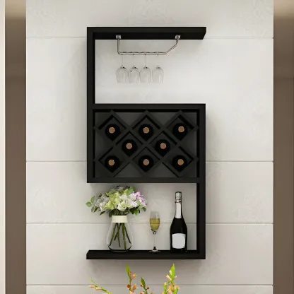 Rubberwood Wine Rack with Stackable Design Exclusively for Discerning Vintners Image - 1