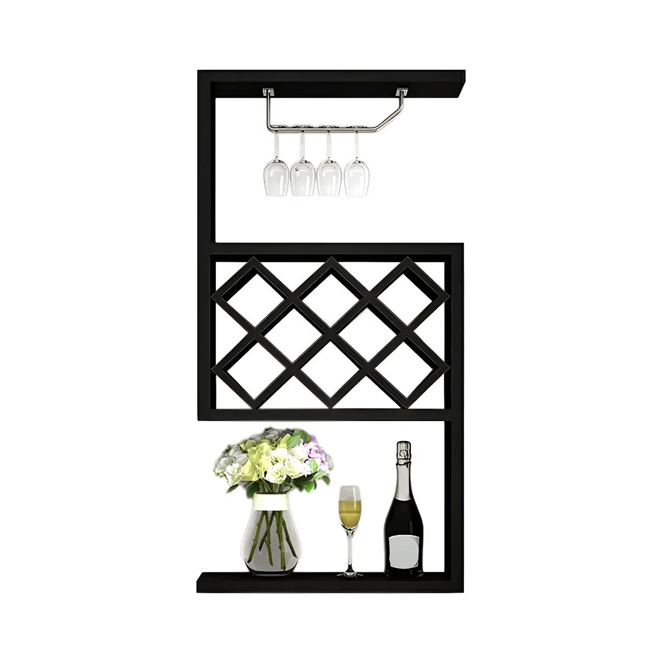 Rubberwood Wine Rack with Stackable Design Exclusively for Discerning Vintners Image - 8 | homeyfad