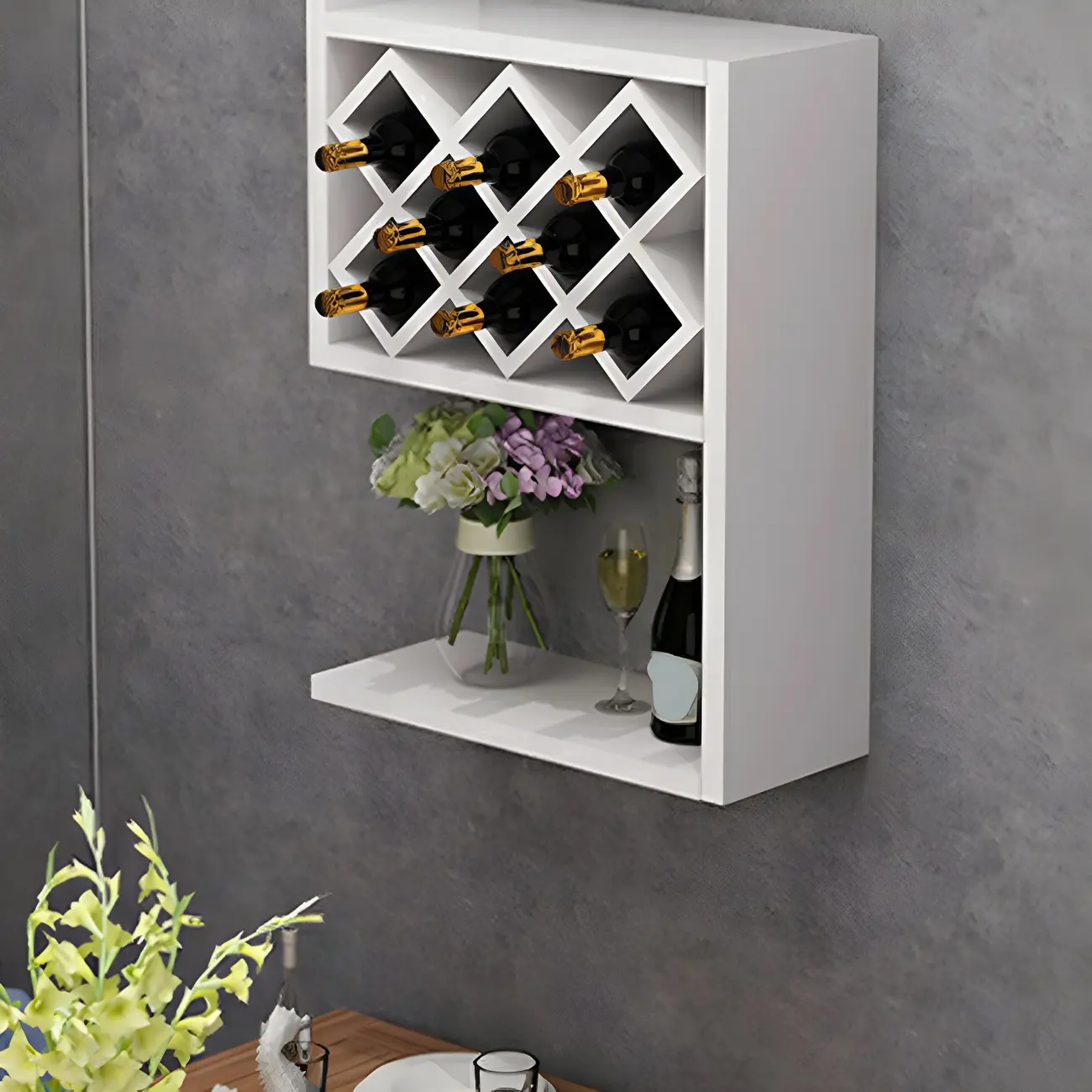 Rubberwood Wine Rack with Stackable Design Exclusively for Discerning Vintners Image - 11 | homeyfad