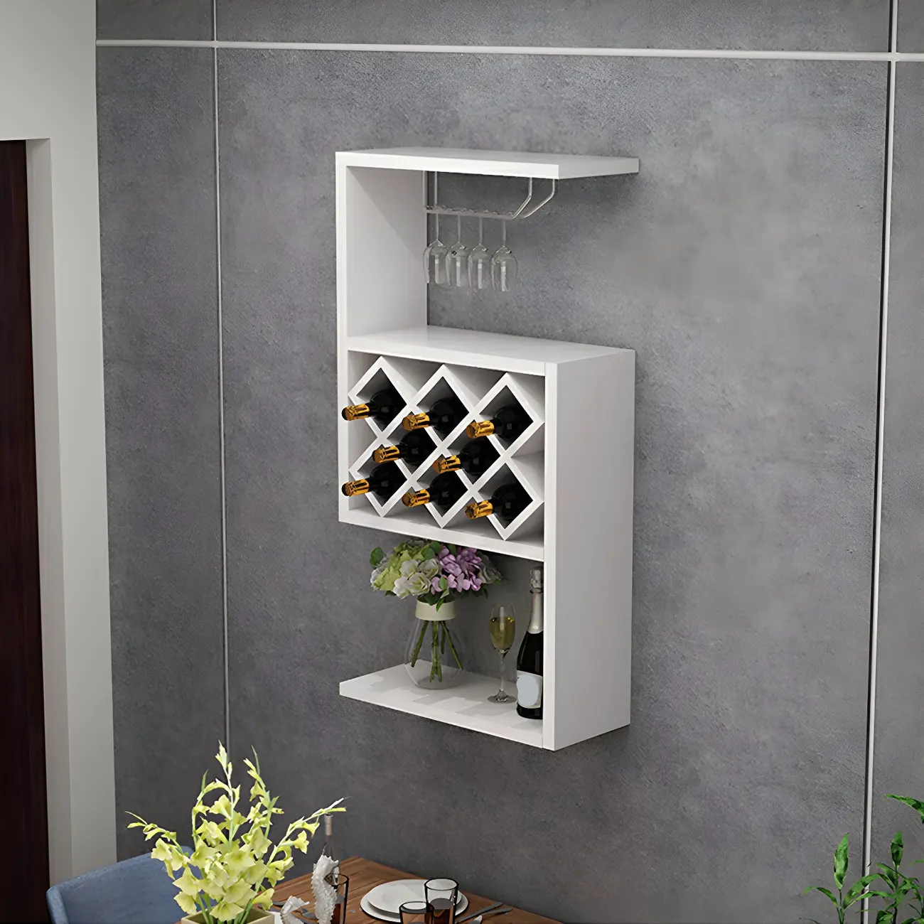 Rubberwood Wine Rack with Stackable Design Exclusively for Discerning Vintners Image - 14 | homeyfad