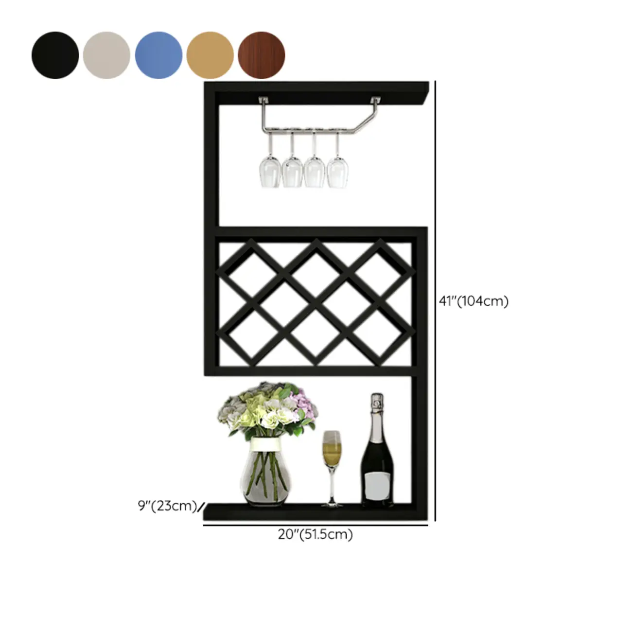 Rubberwood Wine Rack with Stackable Design Exclusively for Discerning Vintners #size | homeyfad