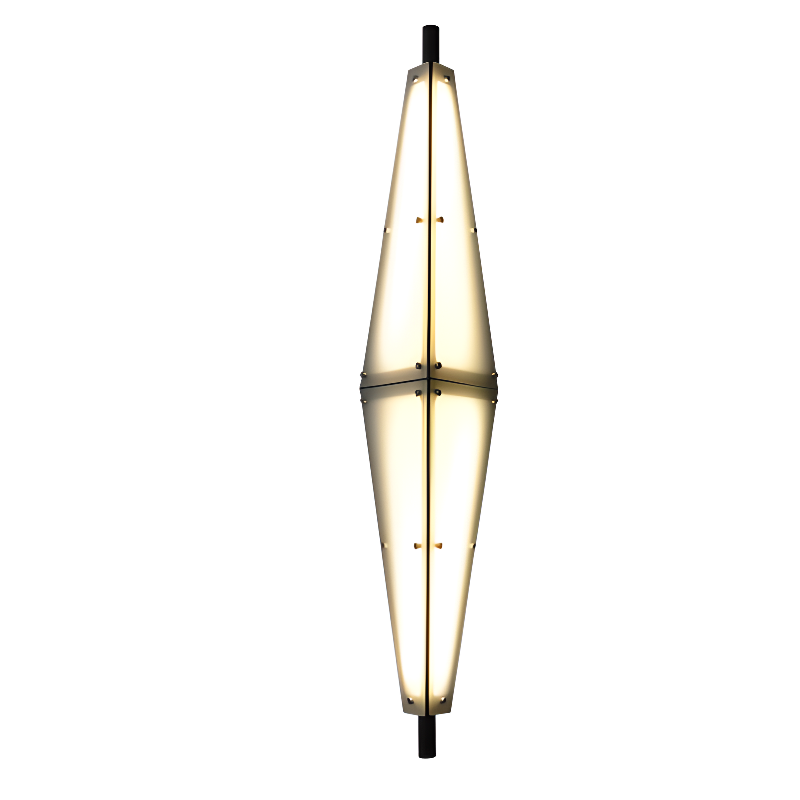 Modern Geometric White Acrylic LED Outdoor Wall Sconce