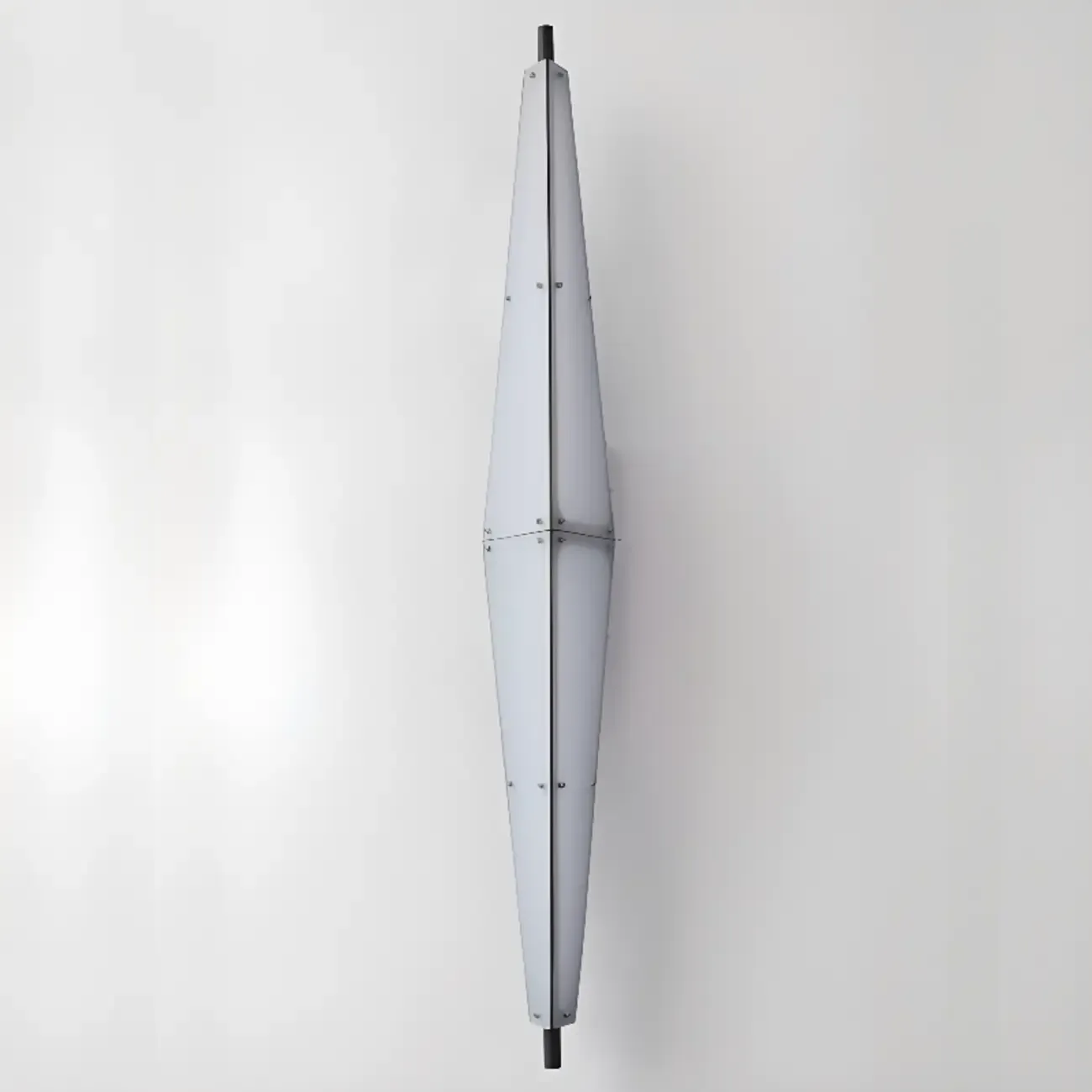 Modern Geometric White Acrylic LED Wall Sconce Image - 7