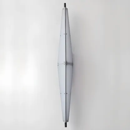 Modern Geometric White Acrylic LED Wall Sconce Image - 7