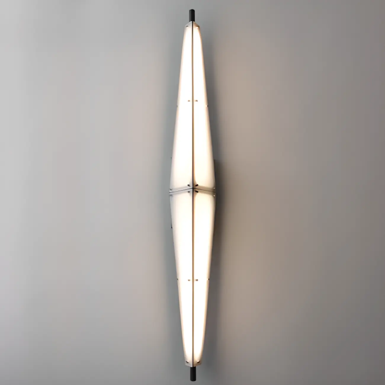 Modern Geometric White Acrylic LED Wall Sconce Image - 5 | homeyfad