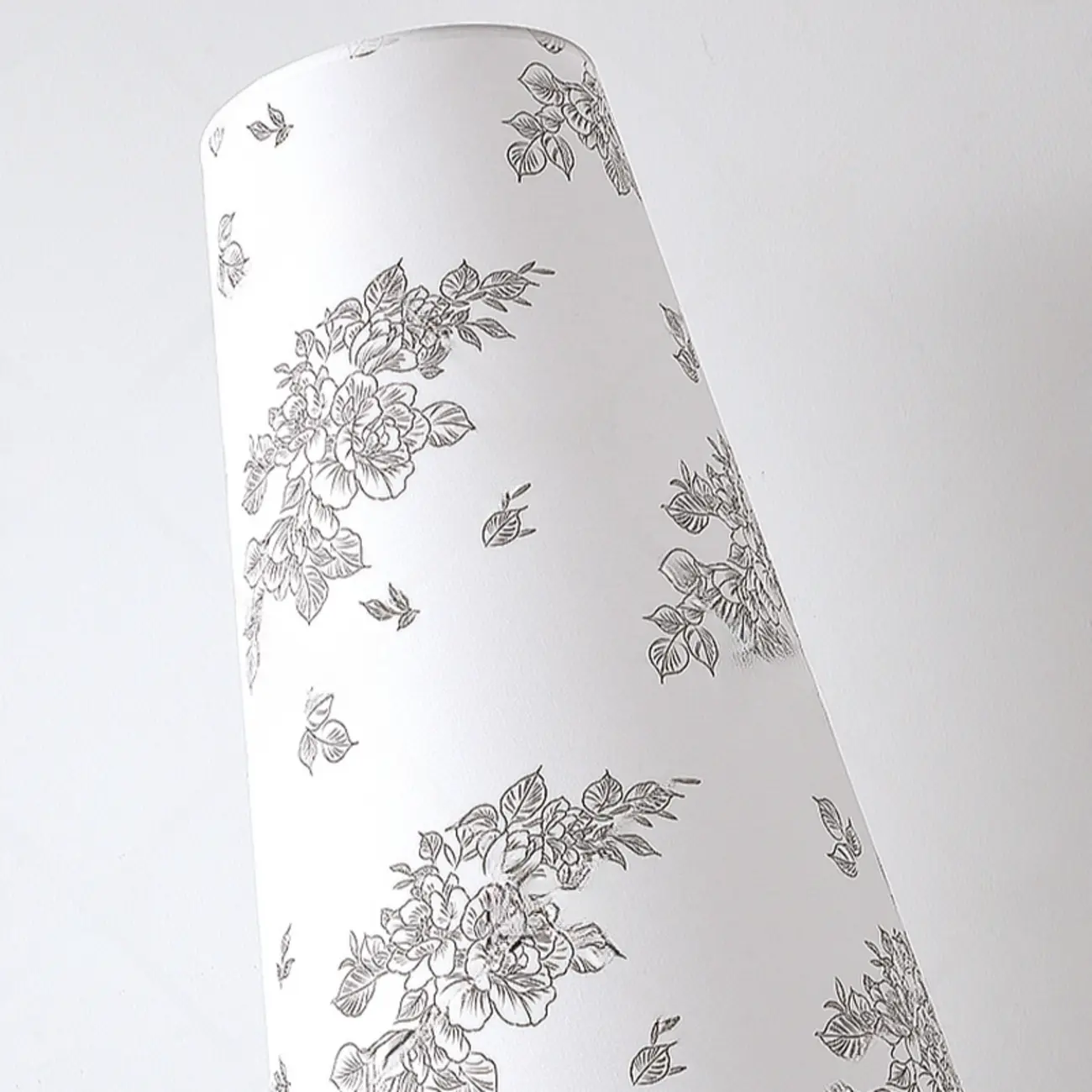 Traditional Vintage Printed Fabric Shade Floor Lamp Image - 7 | homeyfad