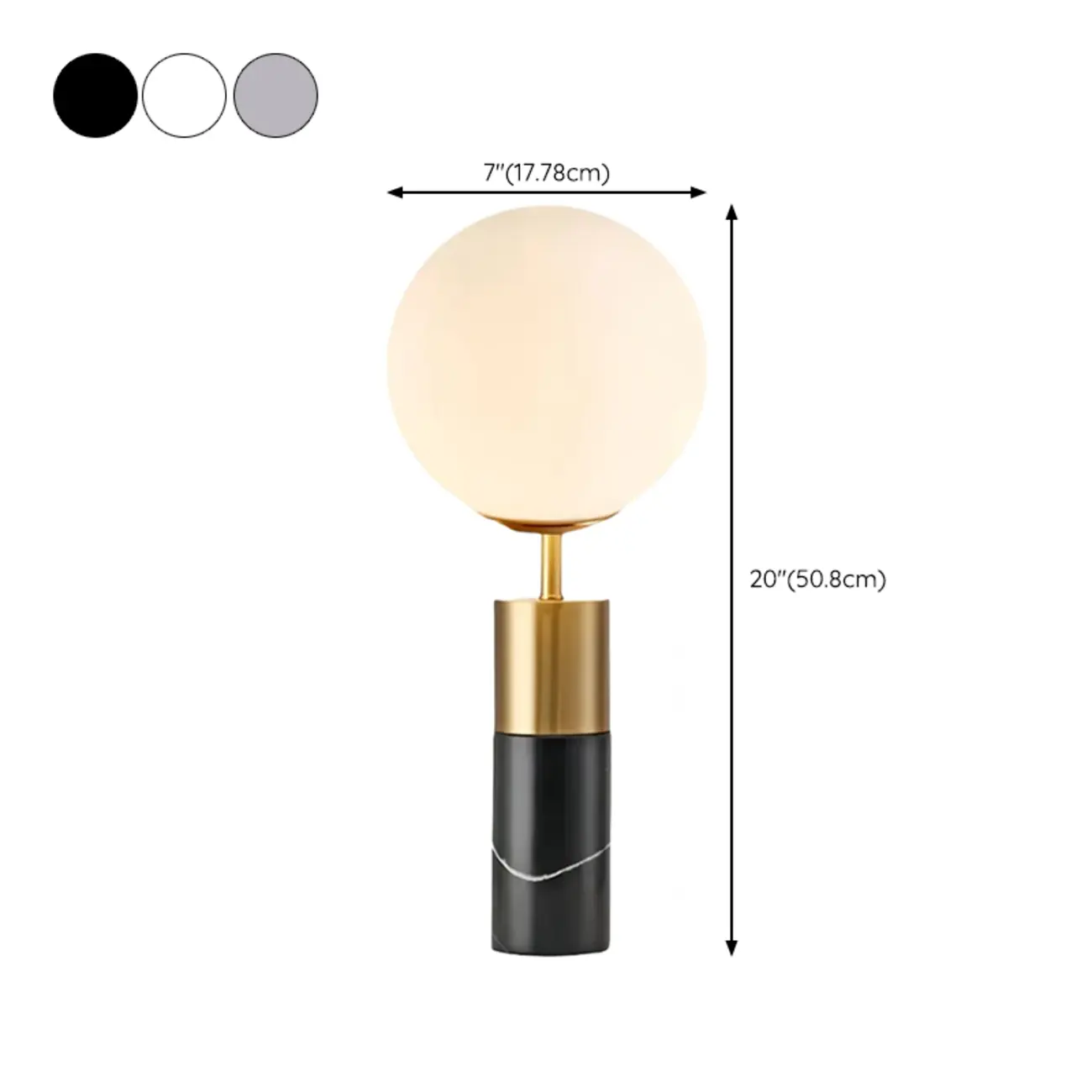 Modern Cylinder Stone Table Lamp with Fabric Shade Image - 22 | homeyfad