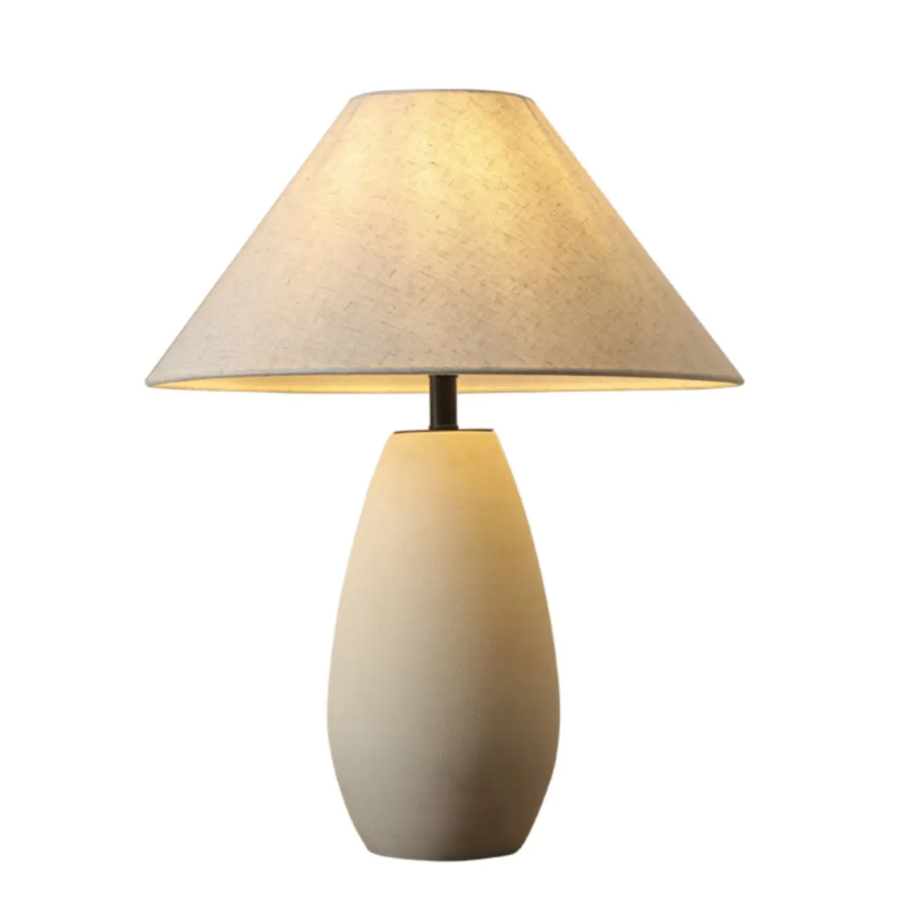 Elegant Ceramic Table Lamp with Fabric Shade Image - 4 | homeyfad