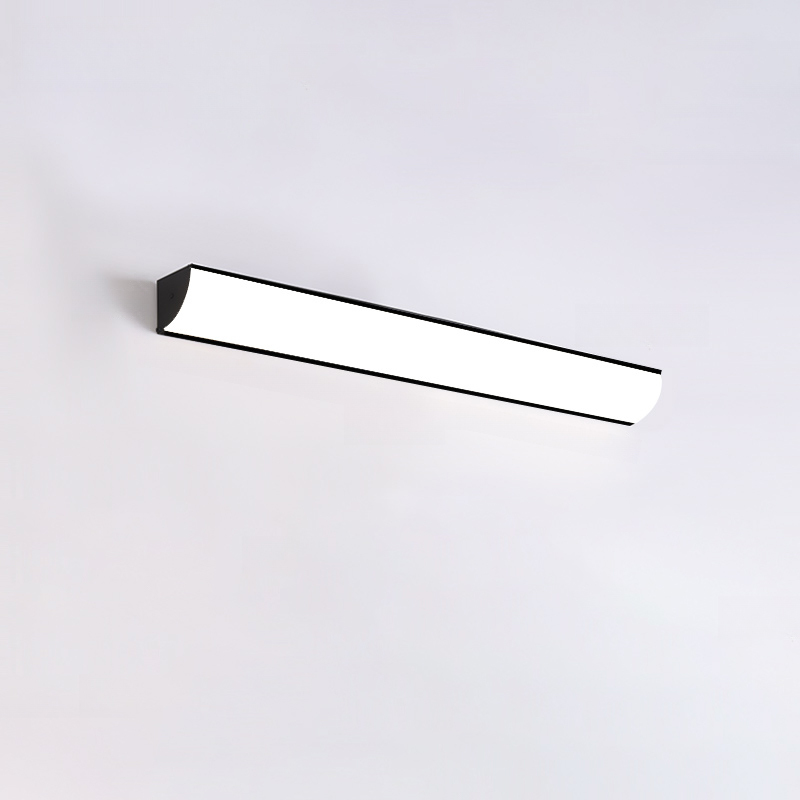 Minimalist Linear Metal White Acrylic Outdoor Wall Sconce
