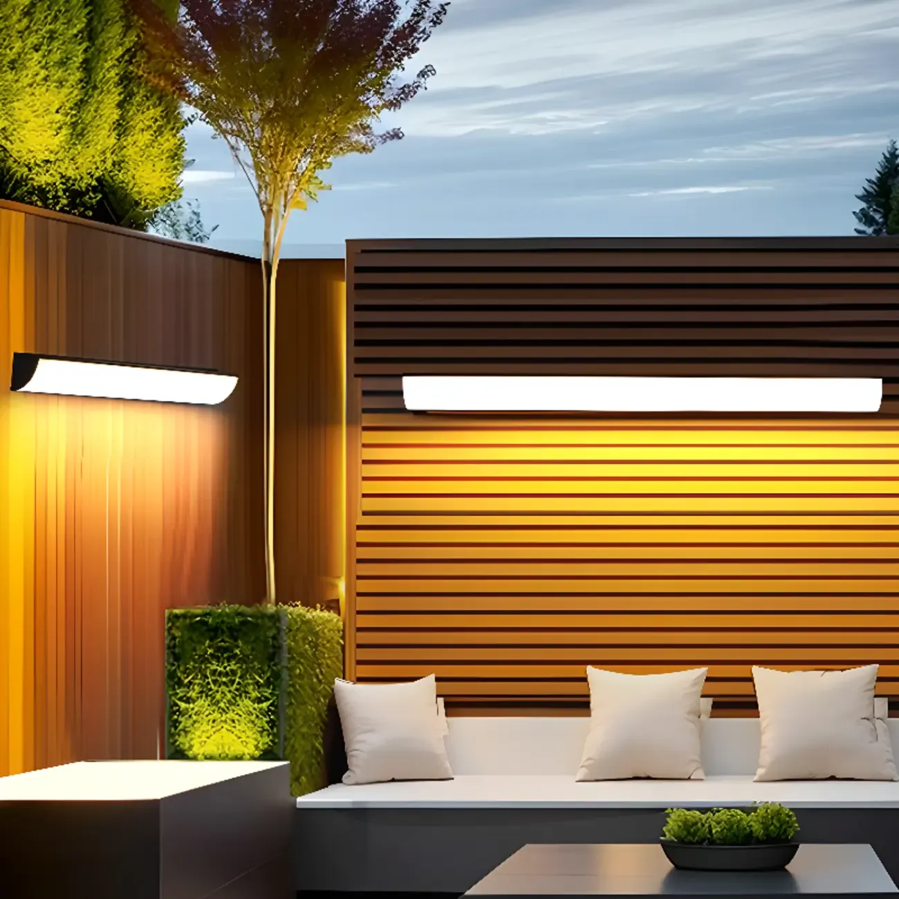 Minimalist Linear Metal White Acrylic Wall Sconce Image - 3