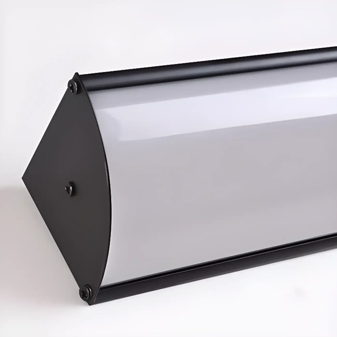 Minimalist Linear Metal White Acrylic Wall Sconce Image - 4