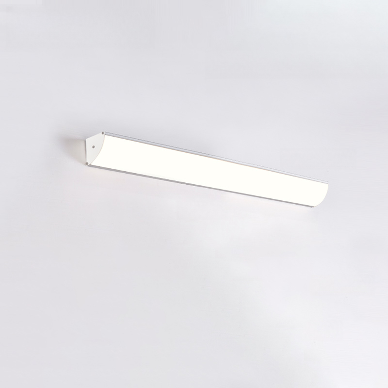 Minimalist Linear Metal White Acrylic Outdoor Wall Sconce | homeyfad