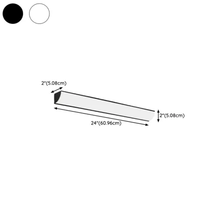 Minimalist Linear Metal White Acrylic Wall Sconce Image - 6