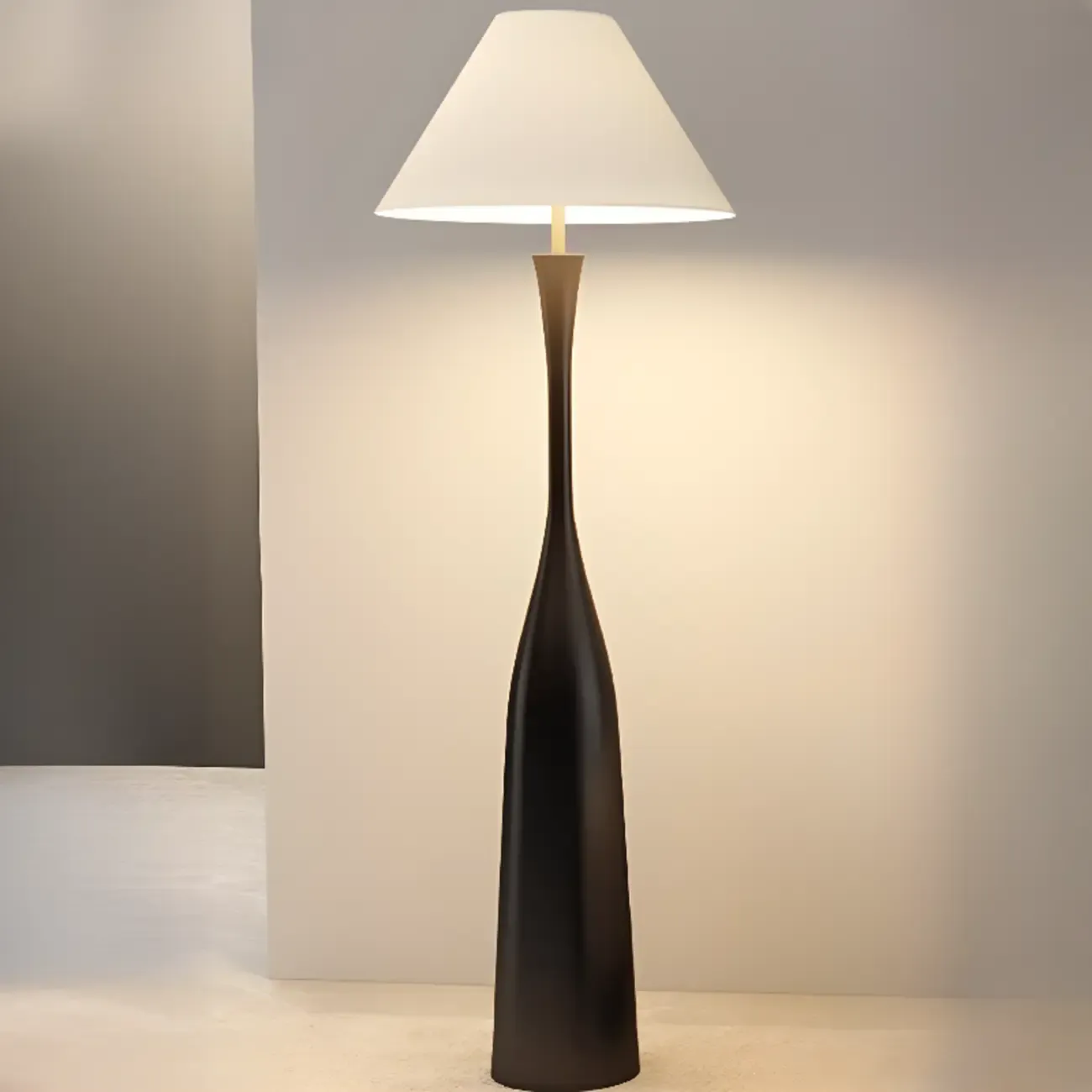 65" Modern Metal Bottle-Shaped Floor Lamp Image - 2